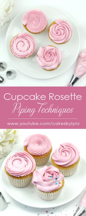 Rosette Cupcake Swirl - Piping Techniques - Cakes by Lynz