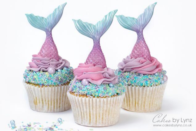 How to create Mermaid Tail Cupcakes - Cakes by Lynz